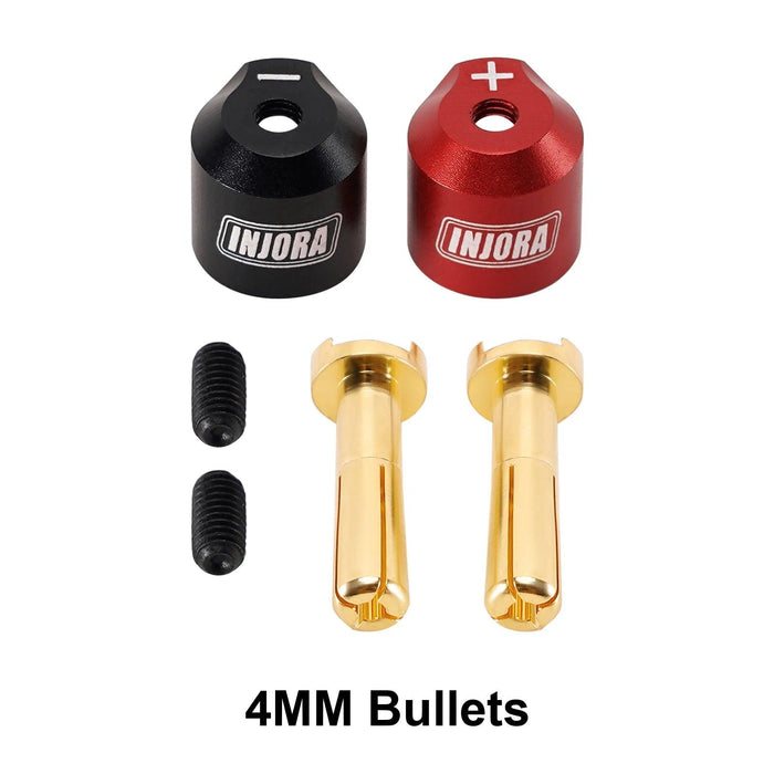 Poignées de prise à fiche bullet dissipateur de chaleur INJORA avec bullets 4mm 5mm