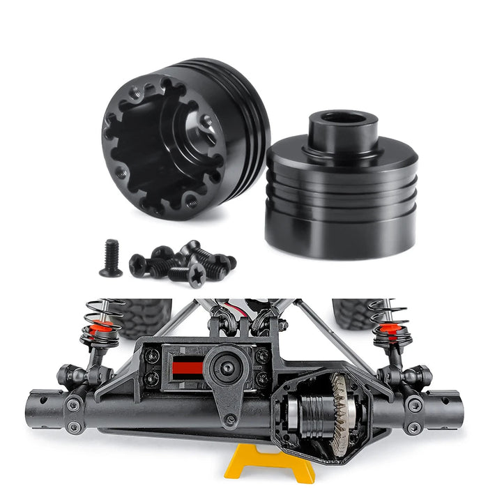 2PCS Axle Diff Cover for Axial RBX10 AXI03005 1/10 (Alu)