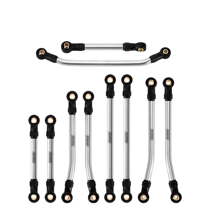 INJORA Ensemble de biellettes de direction à haute garde au sol pour Redcat Ascent-18 1/18 (RVS)