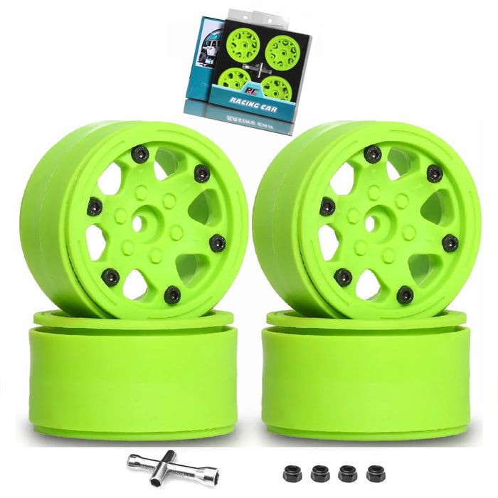 4PCS 2.2" 65x36mm 1/10 Crawler Beadlock Wheels (Plastic)