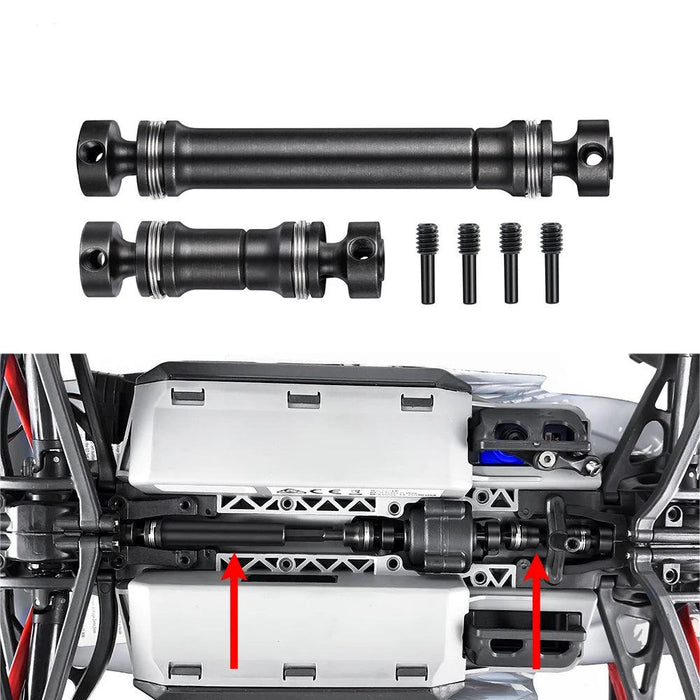 2 Stück Antriebswelle für Traxxas E-Revo Summit Slash 1/16 (Stahl)