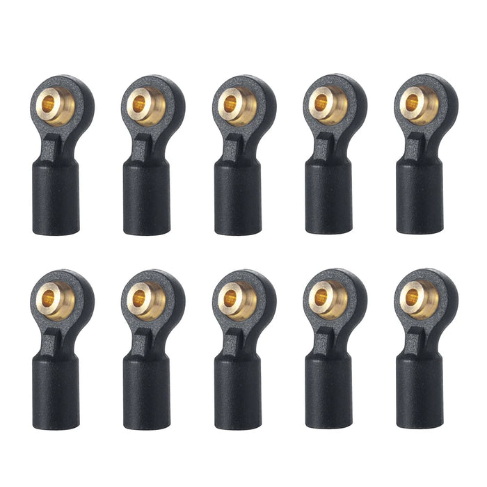 10PCS M1.6/M2 Link Rod Ball Head Ends for Axial SCX24 1/24 (Plastic)