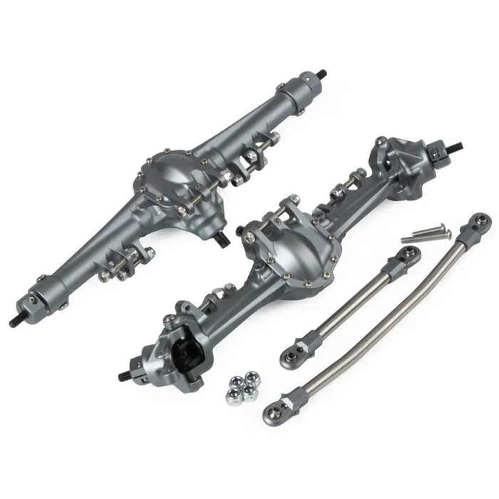Front Rear Axle w/Optional Bevel Gear SOA Mount for Axial SCX10 II 1/10 (Alu)