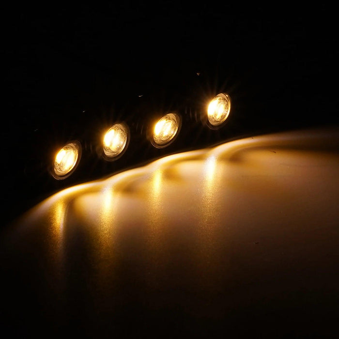 INJORA 1/18 1/24 Lumières LED Rondes (Blanc, Jaune)