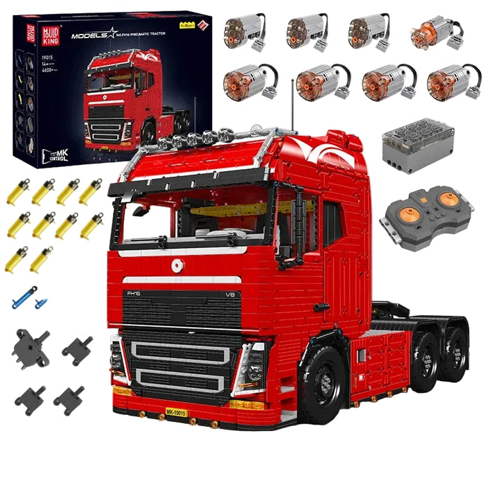 Mould King 19015 FH16 Pneumatic Tractor Truck & Trailer (4608 Stukken)