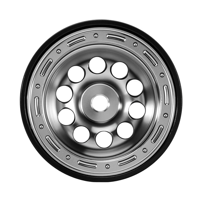 INJORA 4PCS 0.7" 19x10.7mm D19 Beadlock Crawler Wheels 1/30 (Alu)