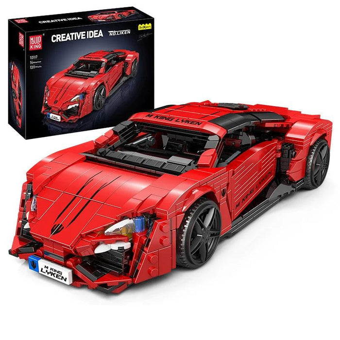 Mould King 10117 Red Lykens Sport Racing Car Model (1311 Pieces)