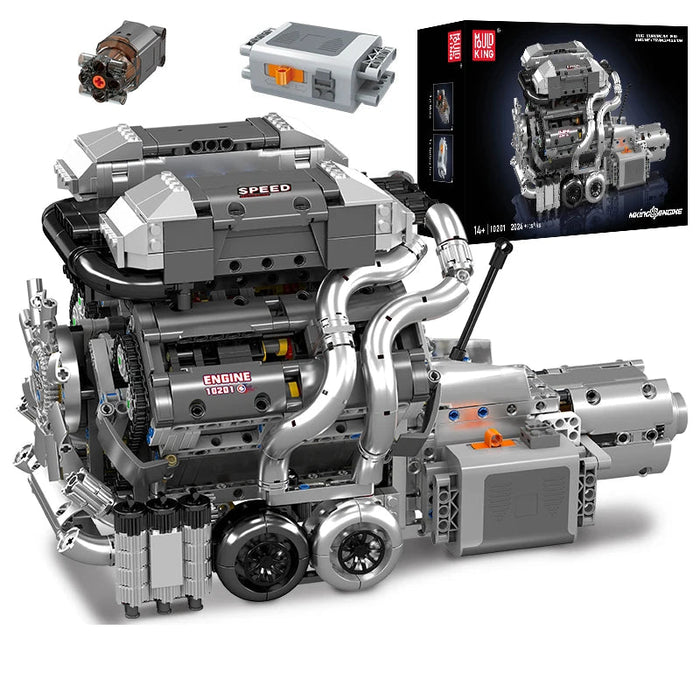 Mould King 10201 Moteur W16 + Transmission Blocs de Construction (2024 Stukken)