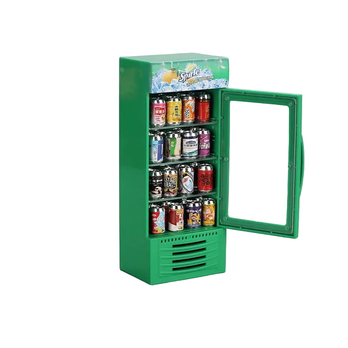 Mini Simulation Cola Refrigerator Model Decoration 1/10