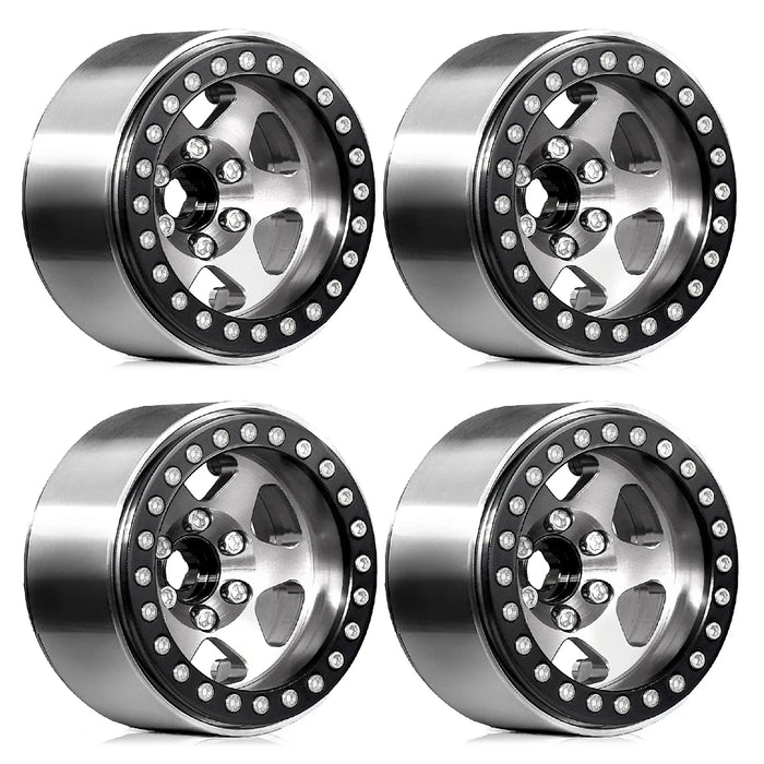 4PCS 1.9" 56x23mm 1/10 Crawler Beadlock Wheels (Metal)