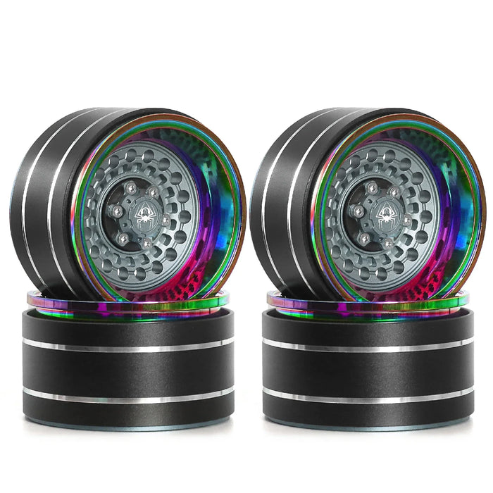 4PCS 1.9" 56x32mm 1/10 Crawler Beadlock Wheels (Metal)