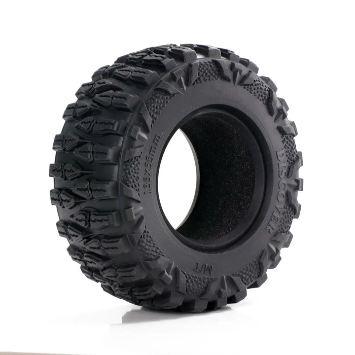 4PCS 2.6" 135x55mm 1/10 Crawler Beadlock Wheels Set (Rubber)