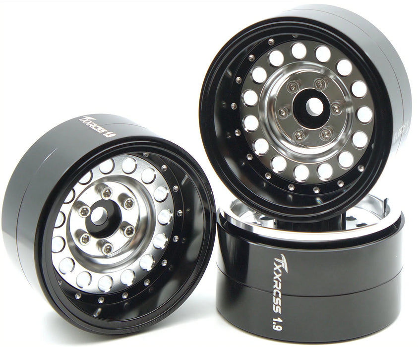TxxRcss 4PCS 1.9" 55.5x31mm Beadlock Wheel Rims 1/10 (Alu)