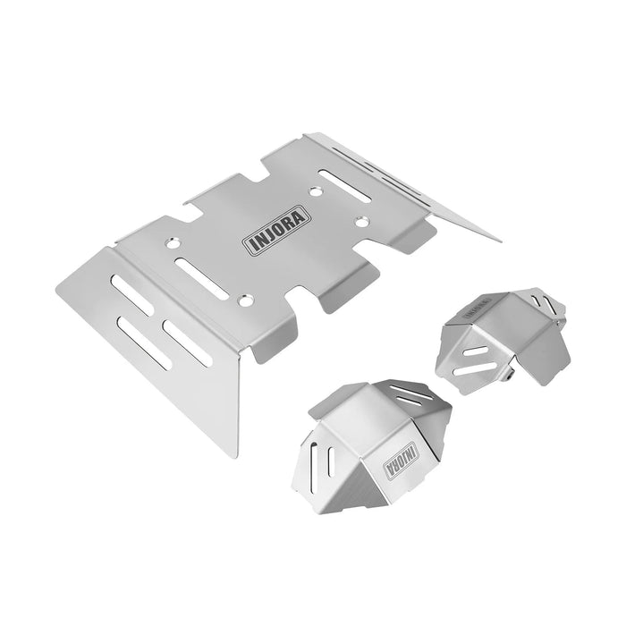 Essieu, plaque de protection de châssis pour Axial AXP8 Gilamon 2.2 1/8 (RVS)