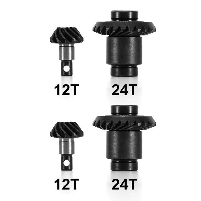 INJORA Overdrive Helical Axle Gear Set for FMS FCX24 FCX18 (Steel)
