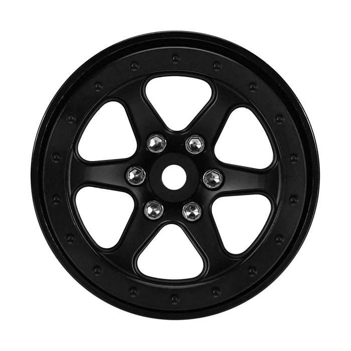INJORA -4.05mm Negative Offset 1.3" 33.5x16.5mm 1/24 1/18 Crawler Beadlock Wheels (Aluminium)
