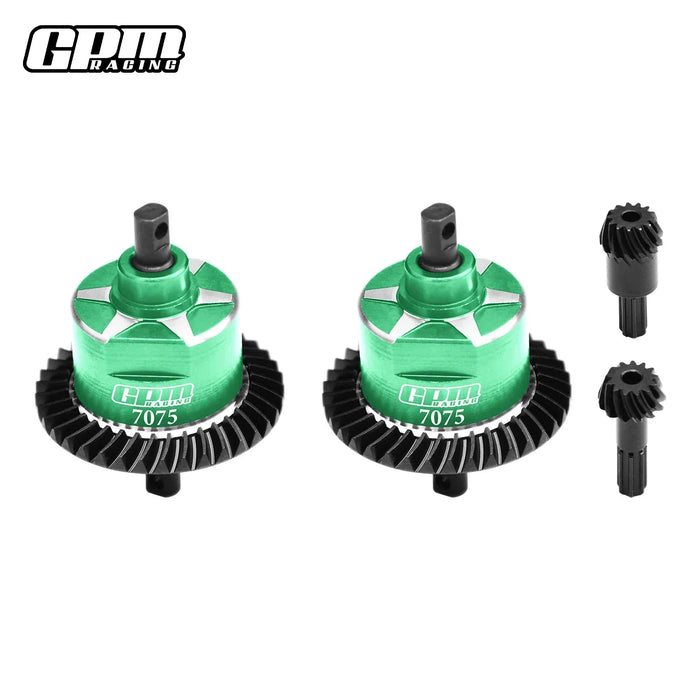 GPM F & R Complete Diffs for Traxxas Mini 1/16 (Alu)
