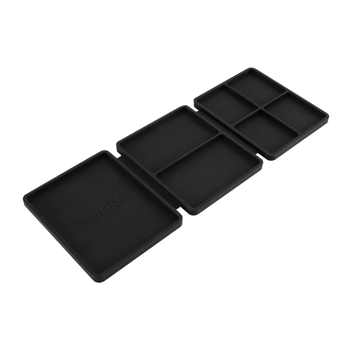 Plateau portable pliable en silicone 108x88mm à trois compartiments