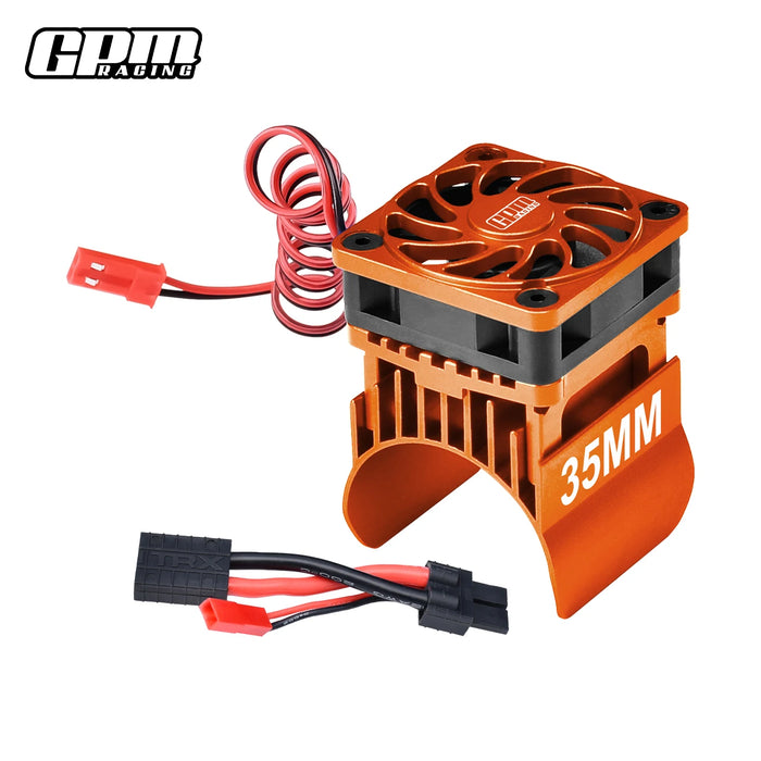 Ventilateur de refroidissement GPM & dissipateur thermique moteur 35mm pour TRAXXAS Mini Maxx 1/10 (AL)