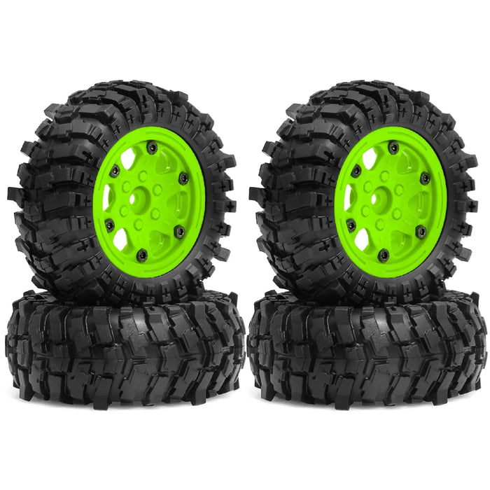 4PCS 1.9" 88x36mm 1/12 Crawler Wheels Set (Plastic, Rubber)