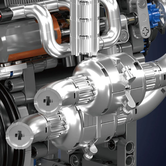 Mould King 10215 Koenig Supersportwagen Motor Bausteine (739 Stück)