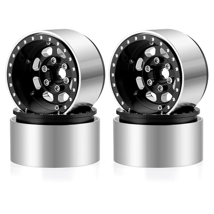 4PCS 1.9" 57x32mm Beadlock-Felgen Crawler 1/10 (Alu)