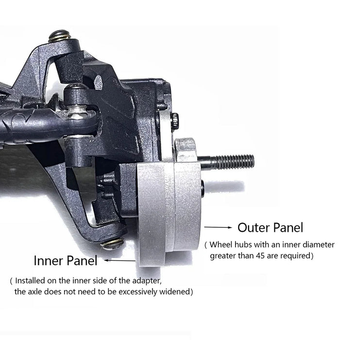 Portal Axle Counterweight for Axial Capra 1.9 UTB, SCX10 III Jeep 1/10 (Wolfraamstaal)