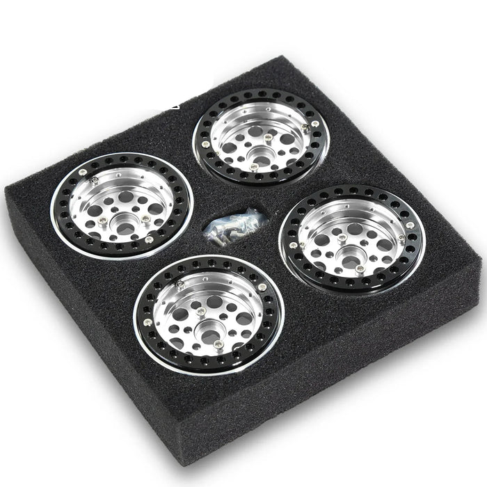 4PCS 1.9" 57x31mm 1/10 Crawler Beadlock Wheels (Metal)