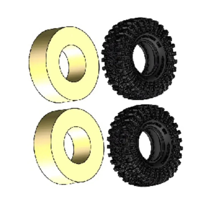 Tires w/ Foam L/R for RGT EX86190 EX86150 1/10