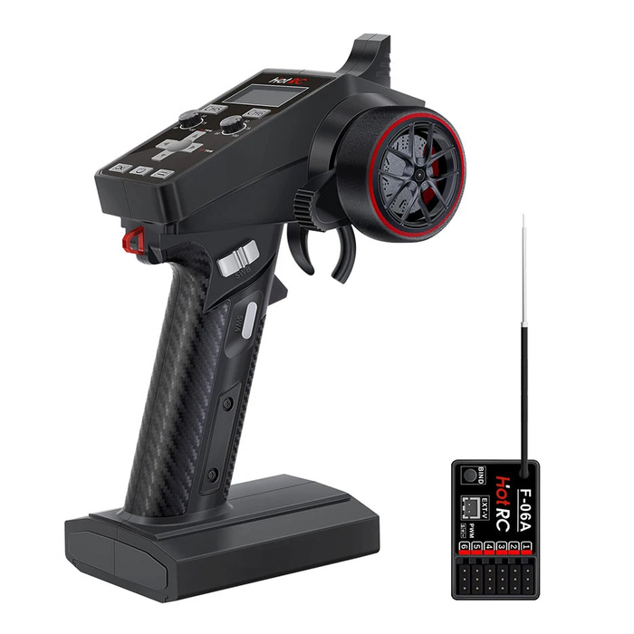 HotRC CT-6A 2.4GHz 6CH Transmitter w/ F-06A Receiver
