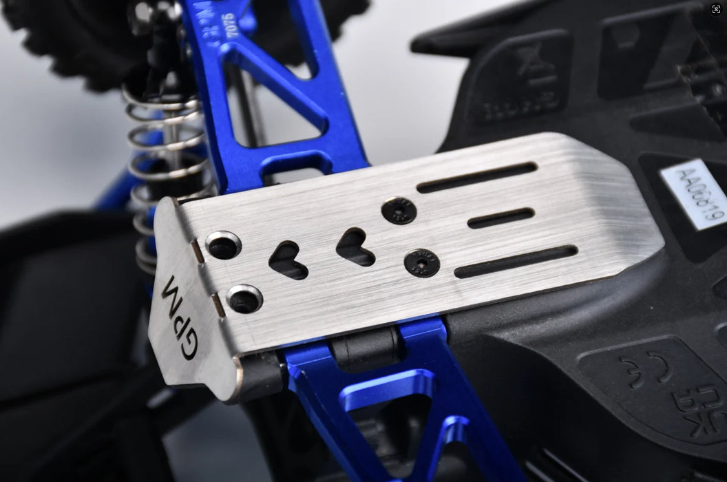 GPM Front & Rear Chassis Skid for Arrma TYPHON GROM 1/14 (RVS)