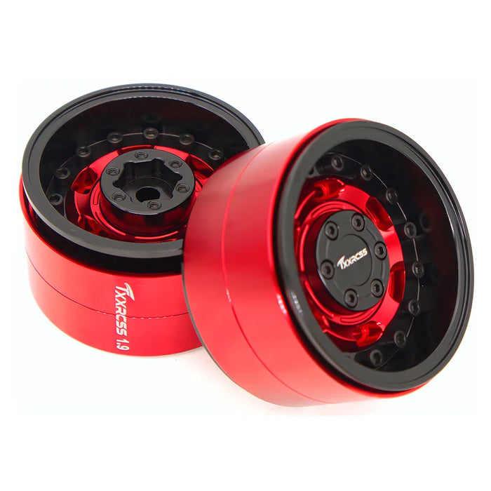 TxxRcss 4PCS 1.9" 55x27mm Beadlock Wheels Rims 1/10 (Alu)