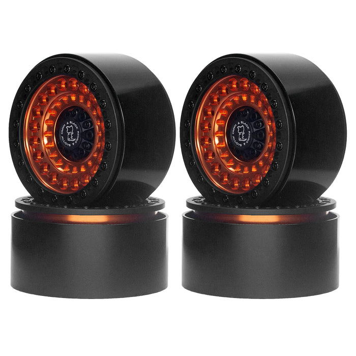 4PCS 2.2" 52x35mm Beadlock Wheels Crawler 1/10 (Aluminium)