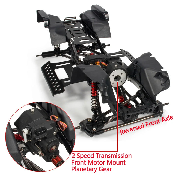 313mm Wheelbase Chassis for Axial SCX10 1/10