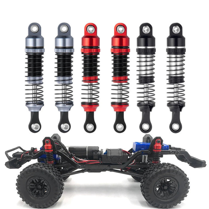 4PCS Amortisseur 52mm pour TRX-4M Bronco Defender 1/18 (Alu)