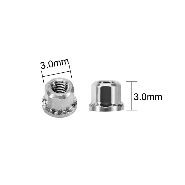 M2 3.0 Wheel Nuts Set for Axial SCX30 1/30 (RVS)