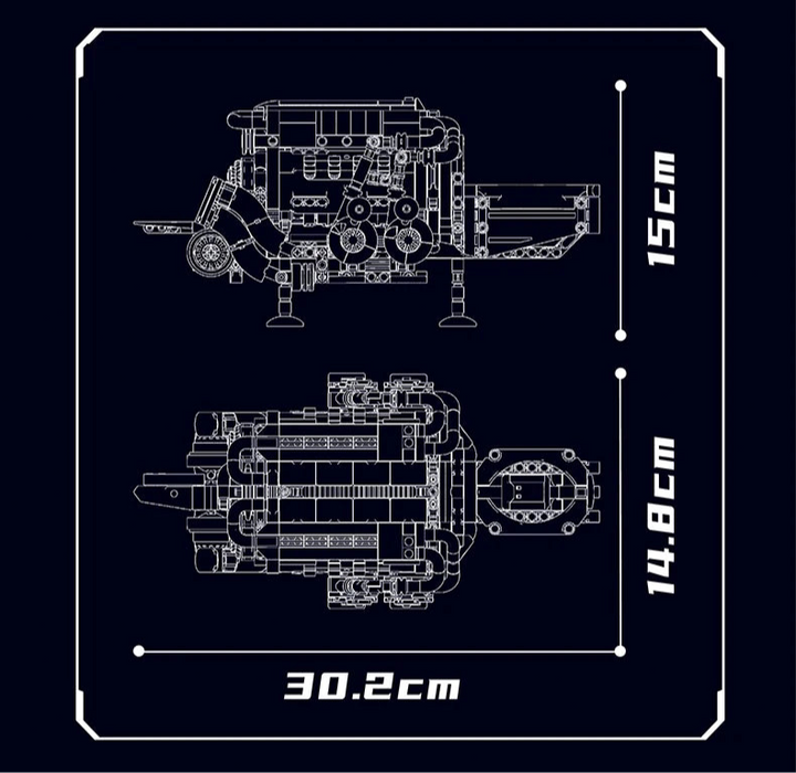 Mould King 10131 W16 BGT Moteur Blocs de Construction (952 Stukken)