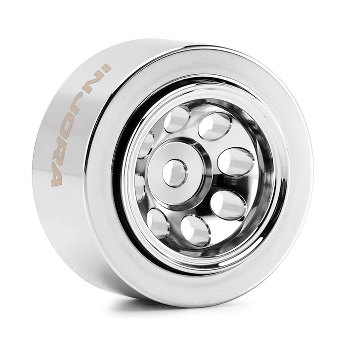INJORA 4PCS 0.6"/0.7" 37×15mm Beadlock Wheel & MAVERIX M/T Tire Set 1/30