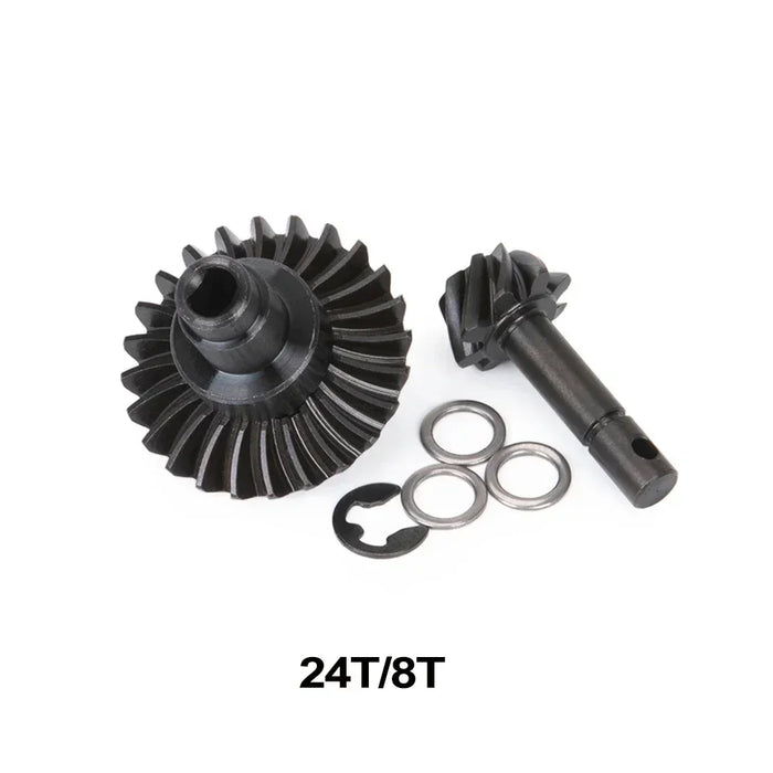 Front Rear Axle w/Optional Bevel Gear SOA Mount for Axial SCX10 II 1/10 (Alu)