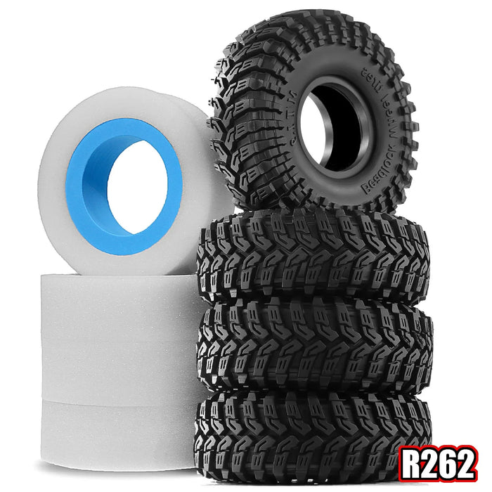4PCS 1.9" 115x45mm 1/10 Crawler Tires (Rubber)