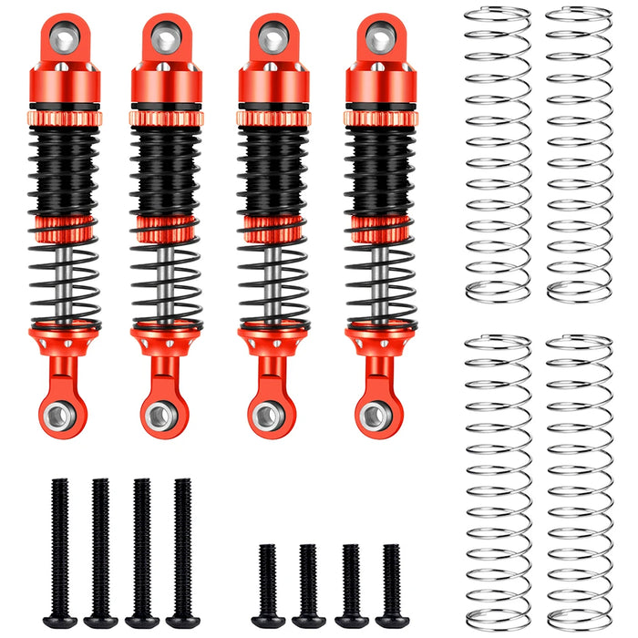 4PCS Amortisseur 52mm pour TRX-4M Bronco Defender 1/18 (Alu)