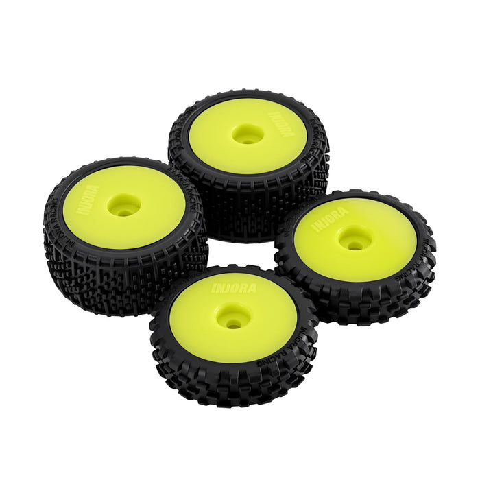 INJORA Pin Buggy Tires & Wheels for Losi Micro-B/T 1/28/24