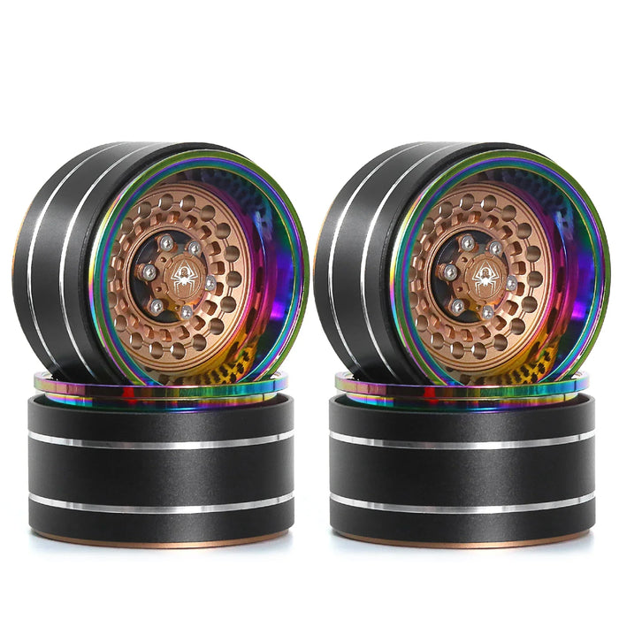 4PCS 1.9" 56x32mm 1/10 Crawler Beadlock Wheels (Metal)