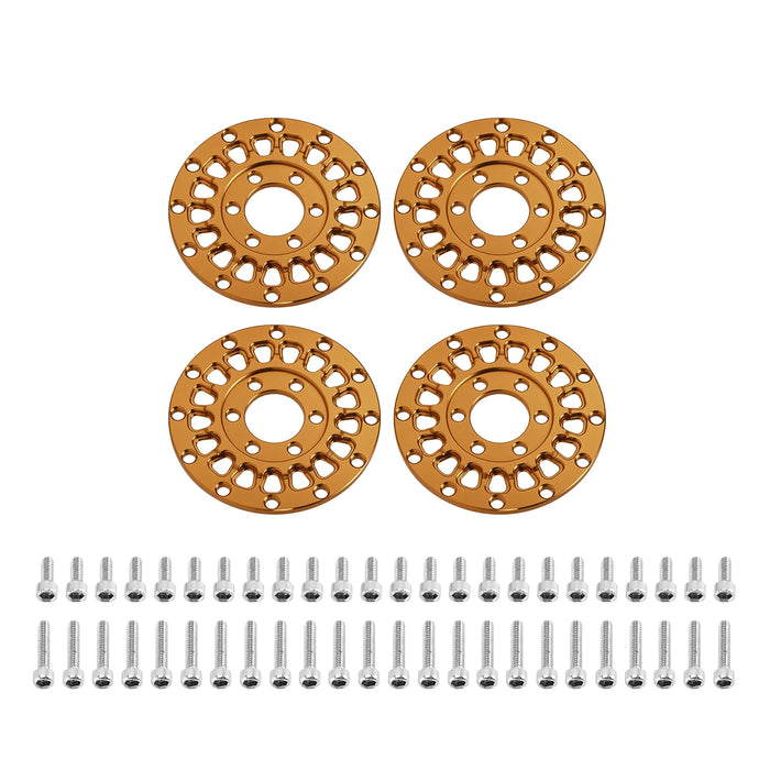4 Stück 1,0" ModuWheel Radabdeckungen (Alu)