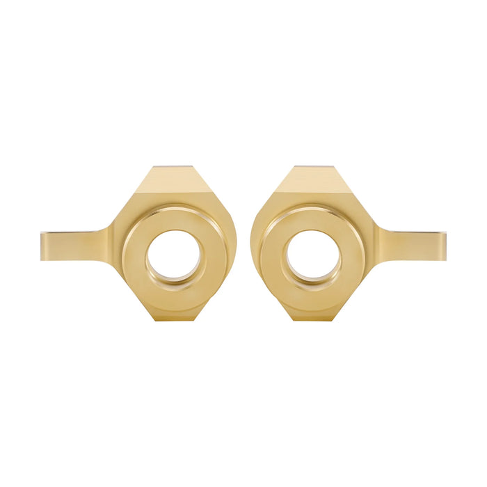 INJORA Front Steering Knuckles Upgrade Parts for Axial SCX24 1/24 (Messing)