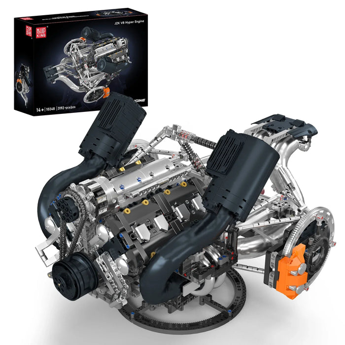 Mould King 10248 JZK V8 Hyper Engine Model Building Blocks (Stukken 3192)