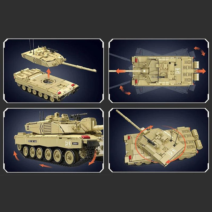 Mould King 20037 Challenger 2 Tank (1129 Pieces)