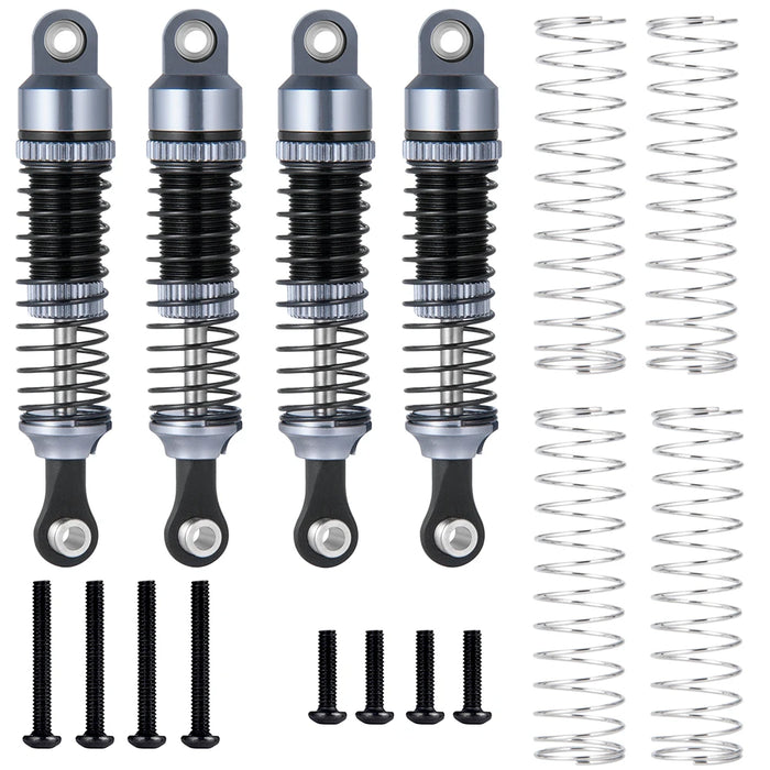 4PCS Amortisseur 52mm pour TRX-4M Bronco Defender 1/18 (Alu)