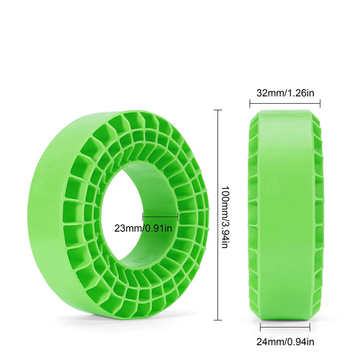 INJORA 4 Stück 1,9 Zoll 106–108 mm Silikon-Gummi-Einsätze