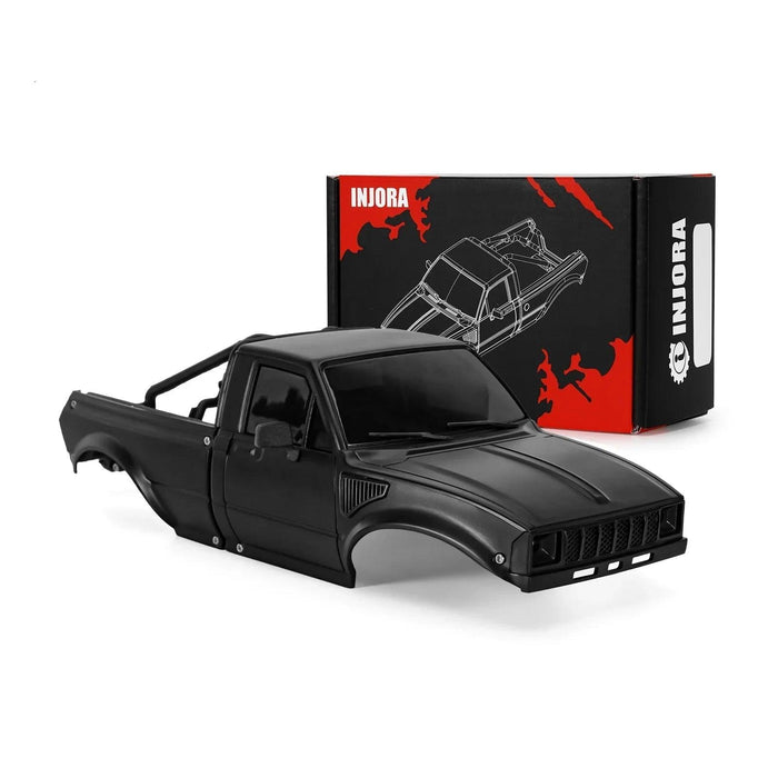 INJORA IR60-24 Pickup Hard Body Shell with Bed Rack for Axial SCX24 1/24